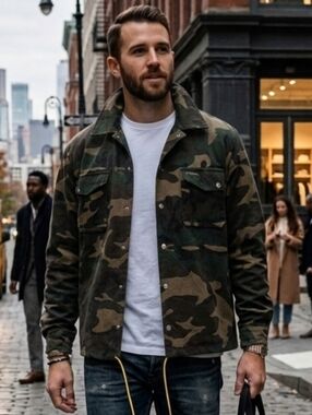 NWOT Revolve Rhude l Luxury Rugged Streetwear Gorpcore Utility Camo Jacket
